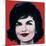 Jackie, 1964 (on red)-Andy Warhol-Mounted Art Print
