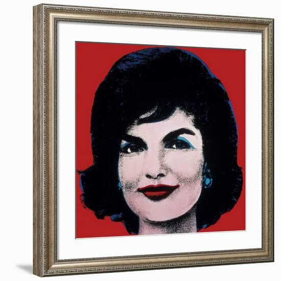 Jackie, c.1964 (On Red)-Andy Warhol-Framed Giclee Print