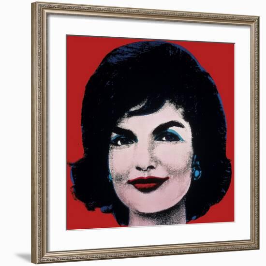 Jackie, c.1964 (On Red)-Andy Warhol-Framed Giclee Print