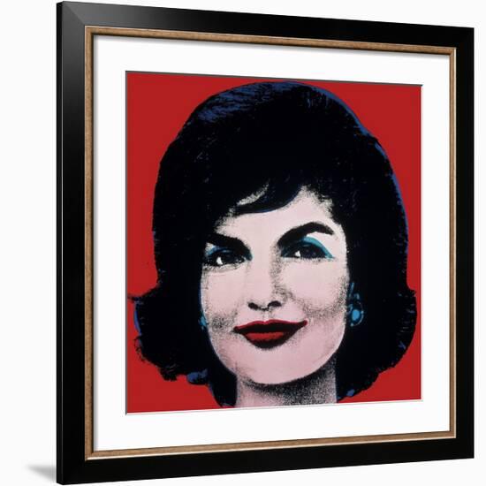 Jackie, c.1964 (On Red)-Andy Warhol-Framed Giclee Print