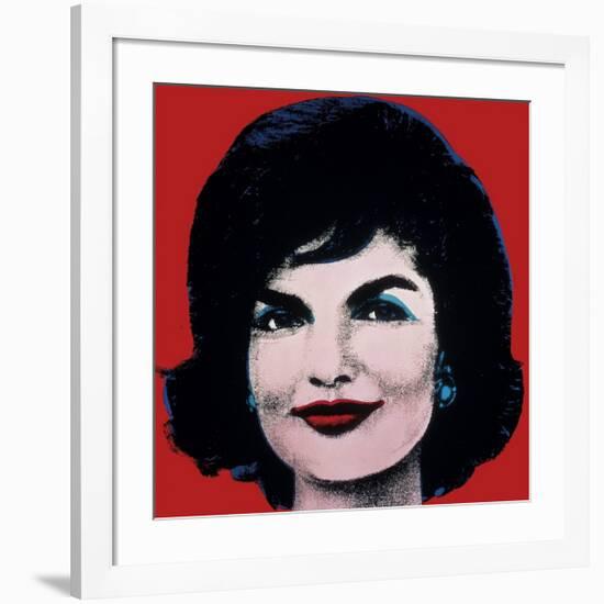 Jackie, c.1964 (On Red)-Andy Warhol-Framed Giclee Print