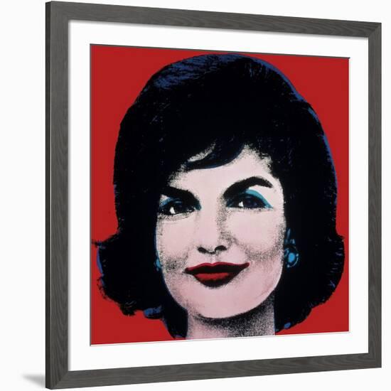 Jackie, c.1964 (On Red)-Andy Warhol-Framed Giclee Print