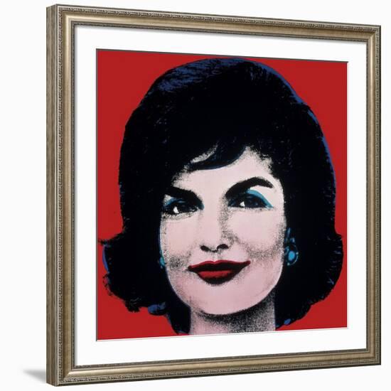 Jackie, c.1964 (On Red)-Andy Warhol-Framed Giclee Print