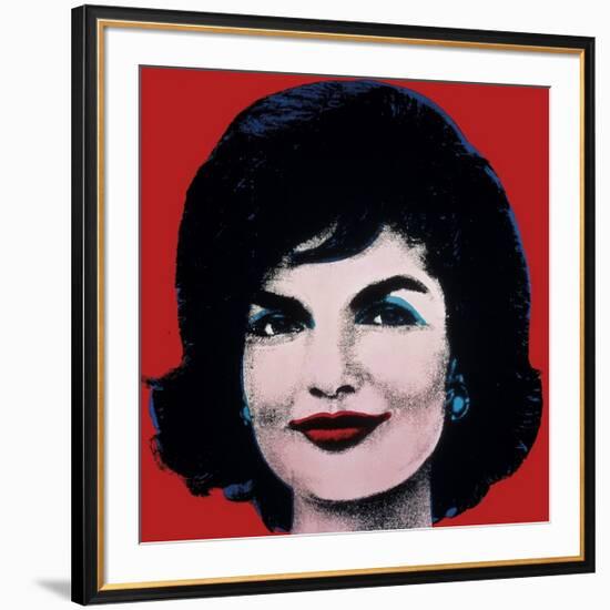 Jackie, c.1964 (On Red)-Andy Warhol-Framed Giclee Print