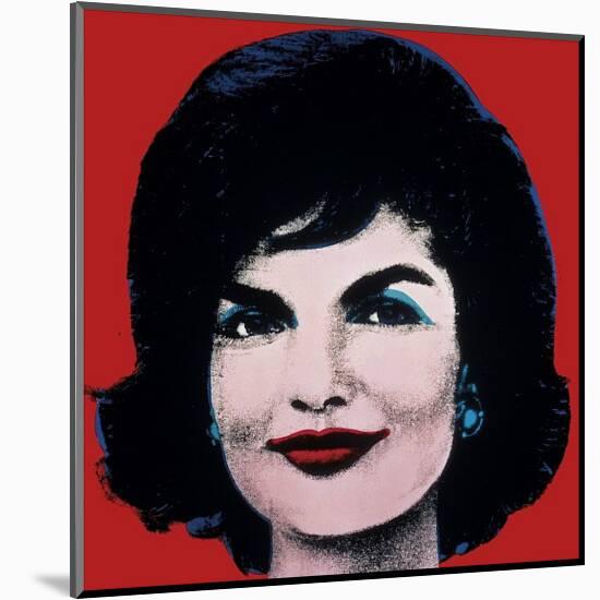 Jackie, c.1964 (On Red)-Andy Warhol-Mounted Giclee Print