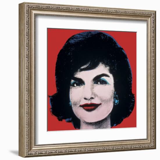 Jackie, c.1964 (On Red)-Andy Warhol-Framed Giclee Print