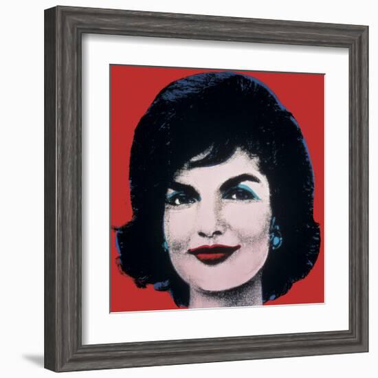 Jackie, c.1964 (On Red)-Andy Warhol-Framed Giclee Print