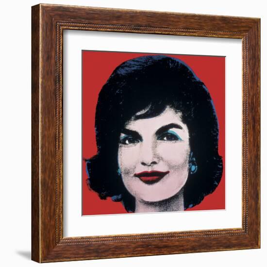 Jackie, c.1964 (On Red)-Andy Warhol-Framed Giclee Print