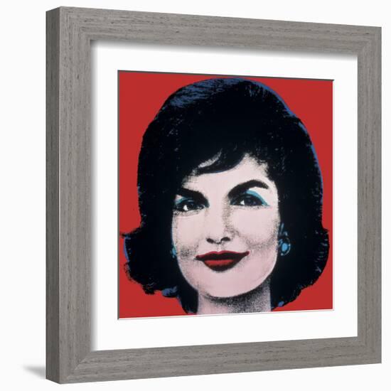 Jackie, c.1964 (On Red)-Andy Warhol-Framed Giclee Print