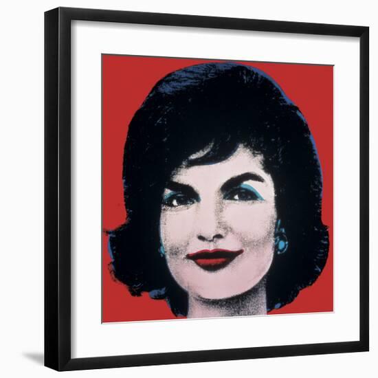 Jackie, c.1964 (On Red)-Andy Warhol-Framed Giclee Print