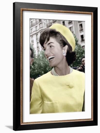 Jackie Kennedy a Paris-null-Framed Photo