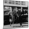 Jackie Kennedy Depart for India in Oleg Cassini Leopard Skin Coat, Mar. 8, 1962-null-Mounted Photo