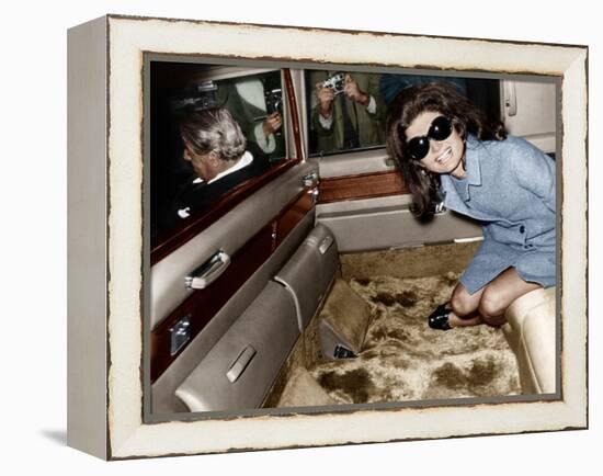 Jackie Kennedy Onassis-null-Framed Stretched Canvas