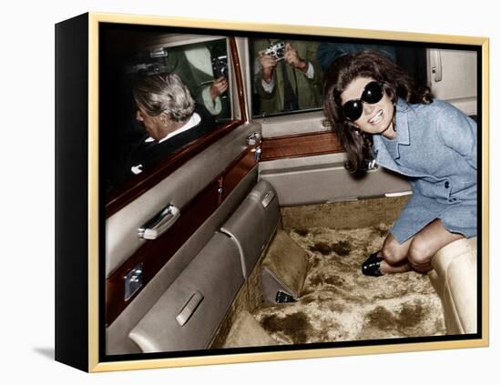 Jackie Kennedy Onassis-null-Framed Stretched Canvas