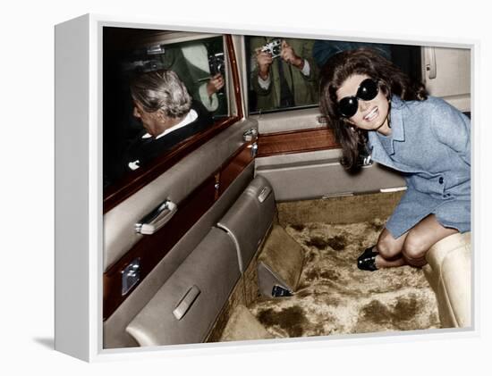 Jackie Kennedy Onassis-null-Framed Stretched Canvas