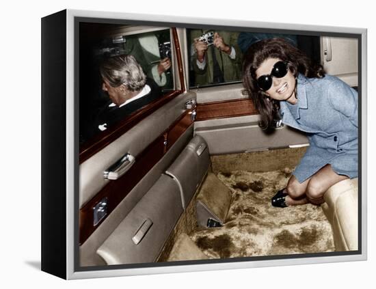 Jackie Kennedy Onassis-null-Framed Stretched Canvas