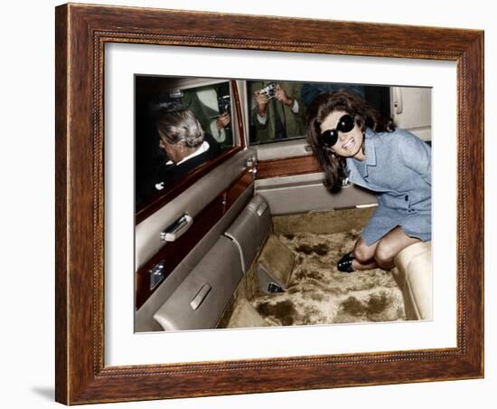 Jackie Kennedy Onassis-null-Framed Photo