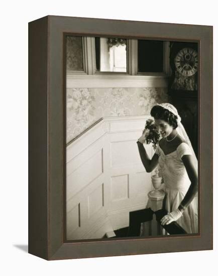 Jackie Kennedy Throwing the Bouquet-Toni Frissell-Framed Stretched Canvas