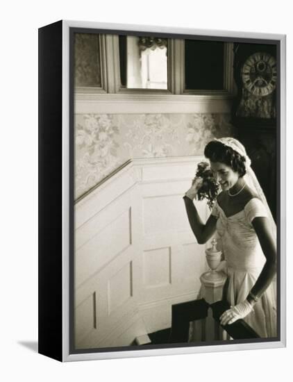 Jackie Kennedy Throwing the Bouquet-Toni Frissell-Framed Stretched Canvas