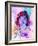 Jackie Kennedy Watercolor-Anna Malkin-Framed Art Print