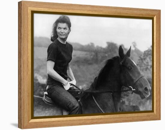 Jackie Kennedy-null-Framed Stretched Canvas