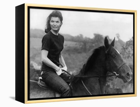 Jackie Kennedy-null-Framed Stretched Canvas