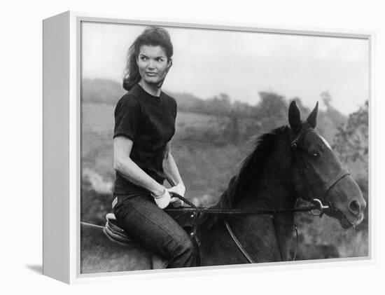 Jackie Kennedy-null-Framed Stretched Canvas