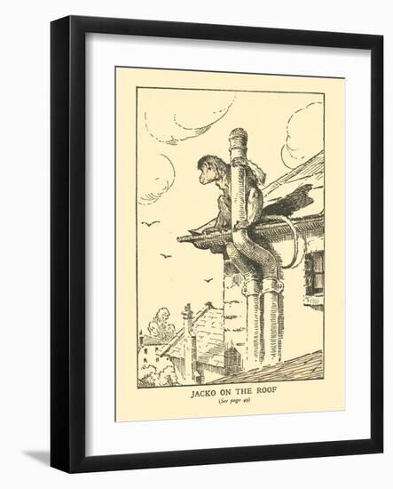 Jacko On The Roof-AEK-Framed Art Print