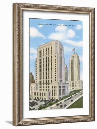 Jackson County Courthouse, Kansas City-null-Framed Art Print