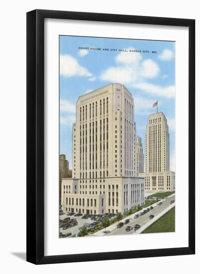 Jackson County Courthouse, Kansas City-null-Framed Art Print