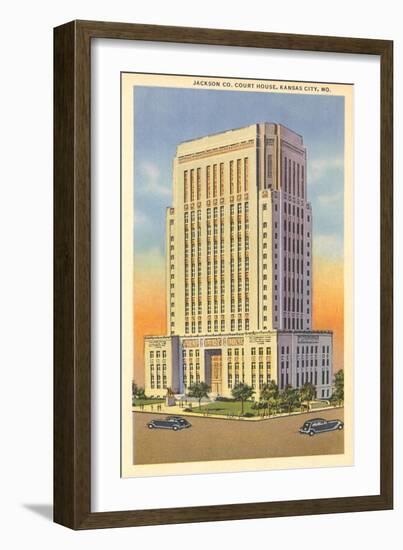 Jackson County Courthouse, Kansas City-null-Framed Art Print