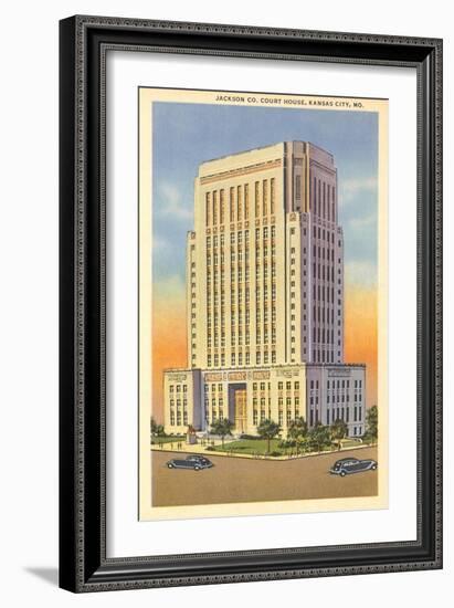 Jackson County Courthouse, Kansas City-null-Framed Art Print