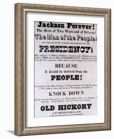 Jackson Forever', Presidential Campaign Poster-null-Framed Giclee Print