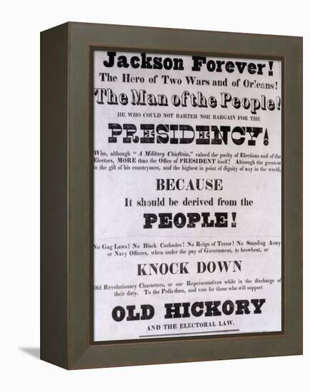 Jackson Forever', Presidential Campaign Poster-null-Framed Premier Image Canvas
