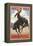 Jackson Hole, Wyoming Bucking Bronco-Lantern Press-Framed Stretched Canvas