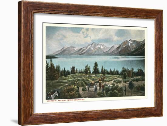 Jackson Lake, Grand Tetons-null-Framed Art Print