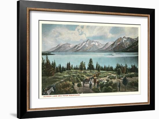 Jackson Lake, Grand Tetons-null-Framed Art Print