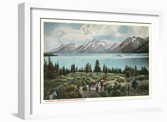 Jackson Lake, Grand Tetons-null-Framed Art Print