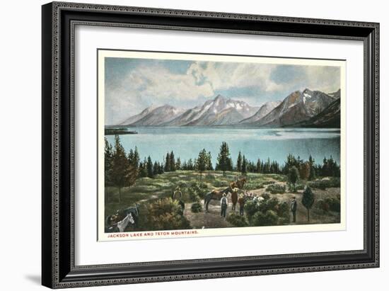 Jackson Lake, Grand Tetons-null-Framed Art Print