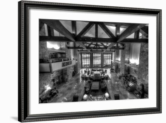 Jackson Lake Lodge Grand Tetons BW-Steve Gadomski-Framed Photographic Print