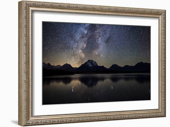 Jackson Lake Milky Way-Darren White Photography-Framed Photographic Print