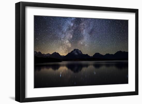 Jackson Lake Milky Way-Darren White Photography-Framed Photographic Print