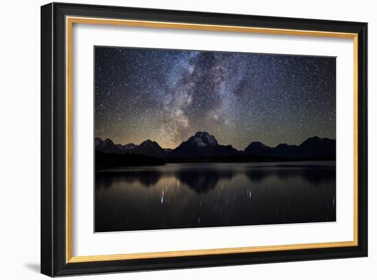 Jackson Lake Milky Way-Darren White Photography-Framed Photographic Print