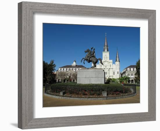 Jackson Square in New Orleans-theflashbulb-Framed Photographic Print