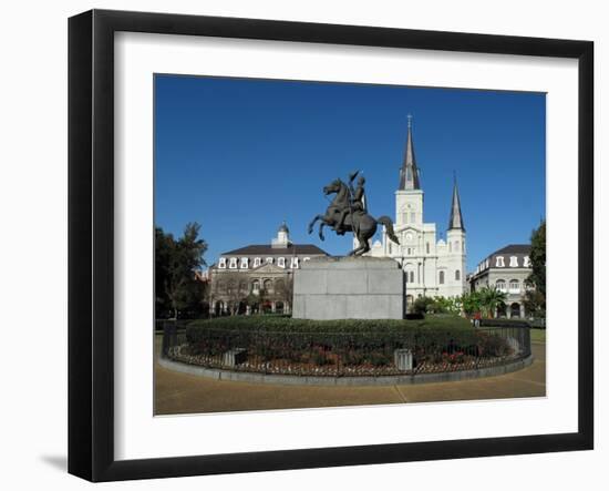 Jackson Square in New Orleans-theflashbulb-Framed Photographic Print