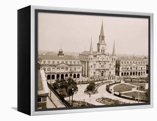 Jackson Square, New Orleans, La.-null-Framed Stretched Canvas