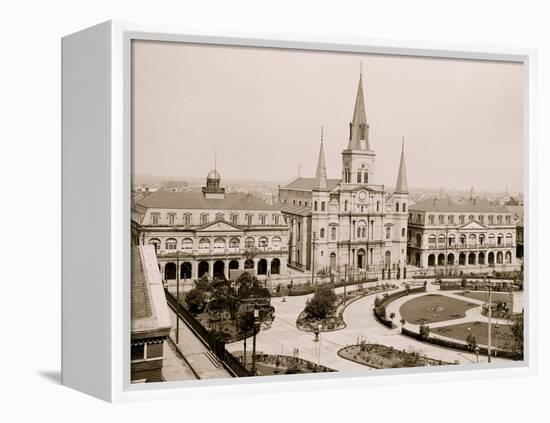 Jackson Square, New Orleans, La.-null-Framed Stretched Canvas