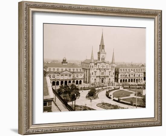 Jackson Square, New Orleans, La.-null-Framed Photo