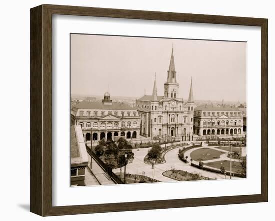 Jackson Square, New Orleans, La.-null-Framed Photo