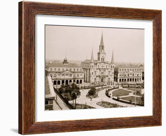 Jackson Square, New Orleans, La.-null-Framed Photo